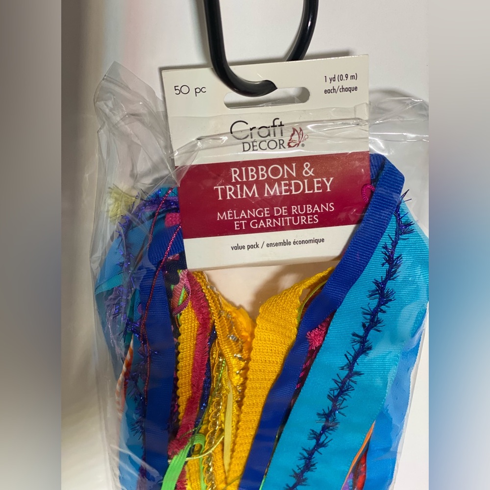 🆕Craft Decor 50 piece Ribbon & Trim Medley